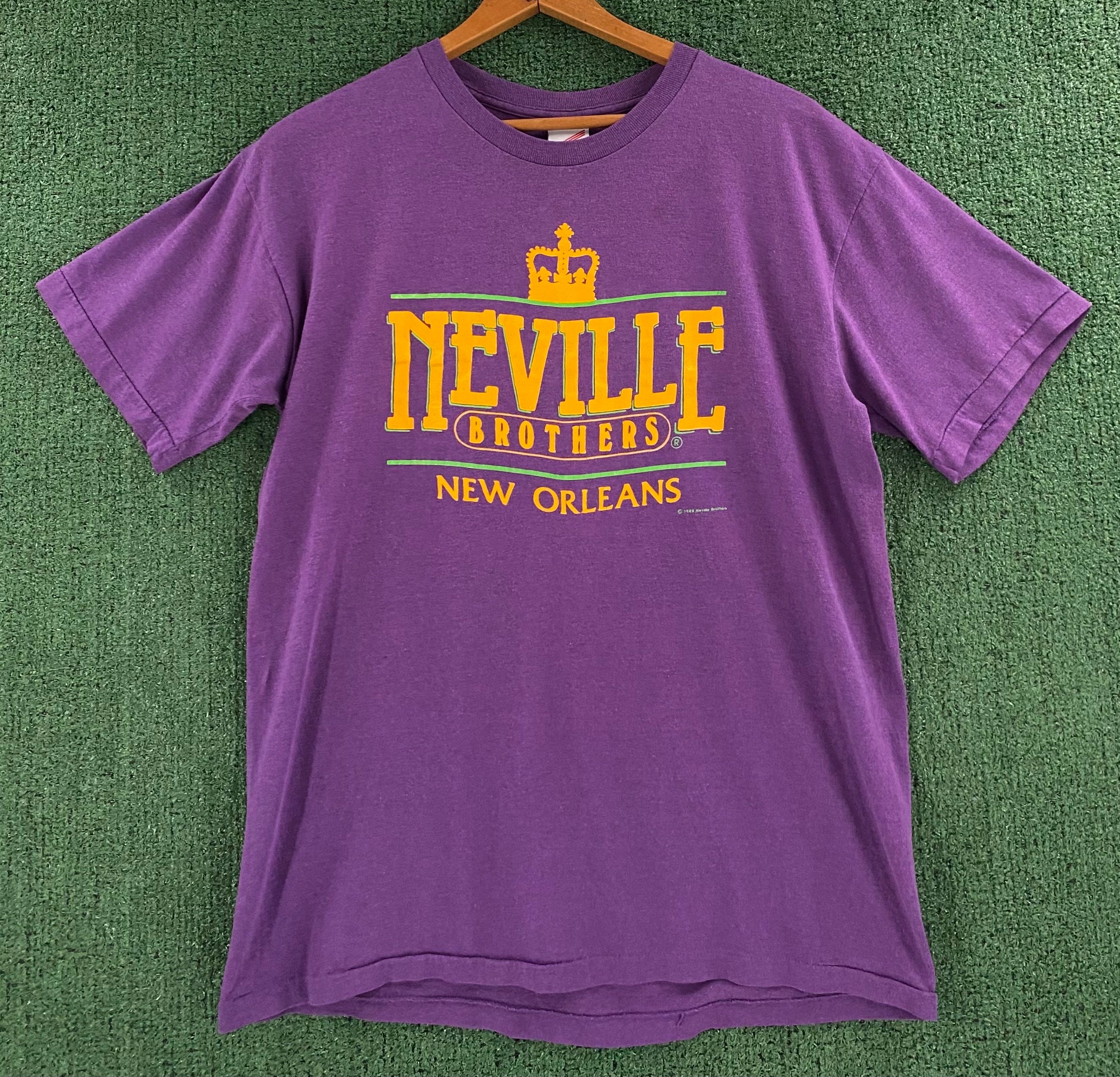 Vintage 1991 Neville Brothers New Orleans Mardi Gras Concert T 