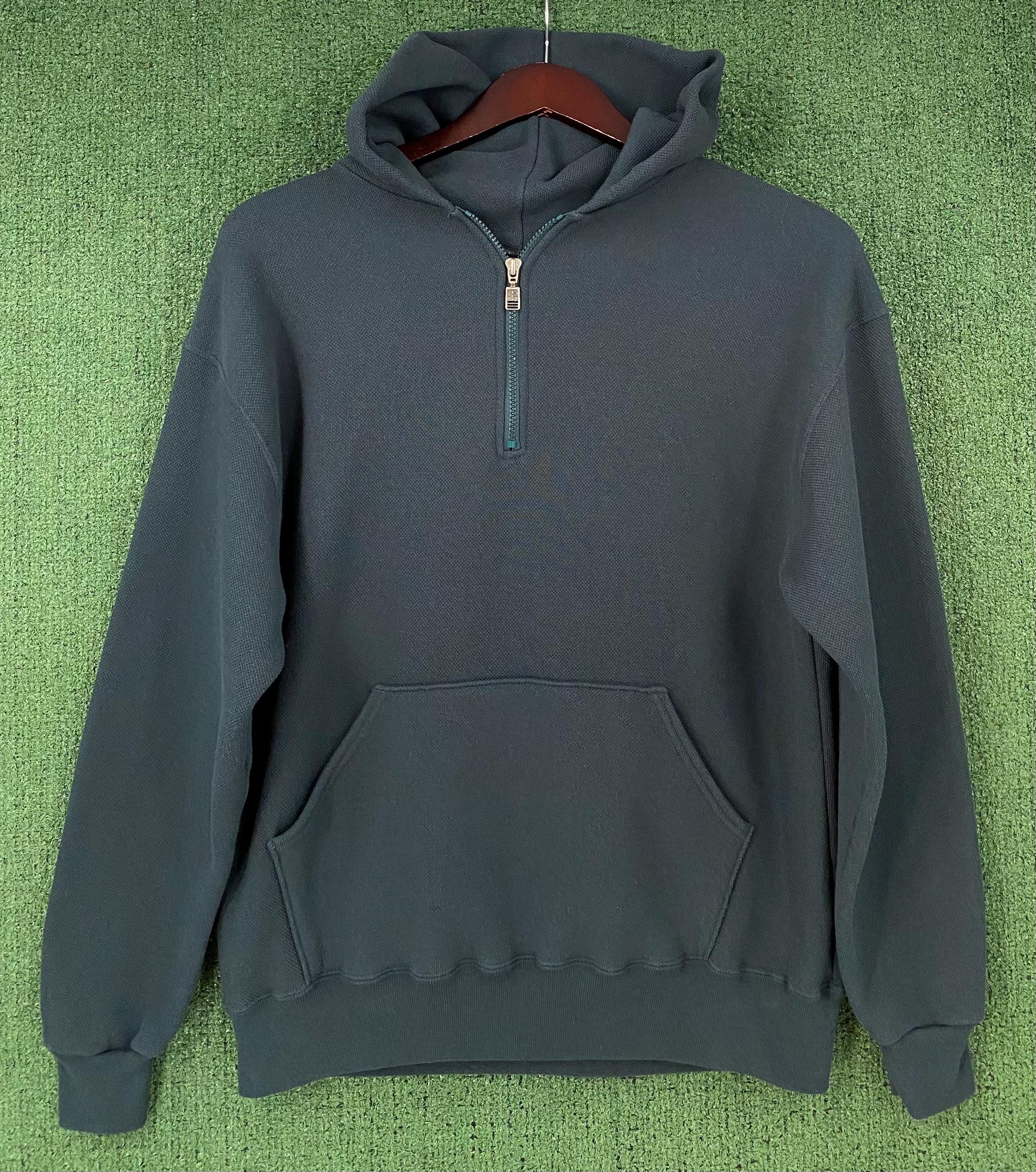 トップス 1990s RUSSELL ATHLETIC ZIP UP PARKA Vintage Russell Athletic 1990s Zip Up Hoodie Men's Large Blue Vtg