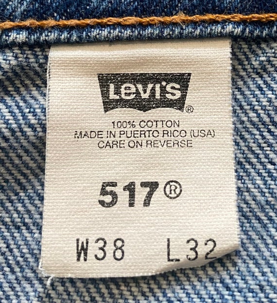 VTG 90’s Levi’s 517 Orange Tab Boot Cut Jeans Men… - image 9