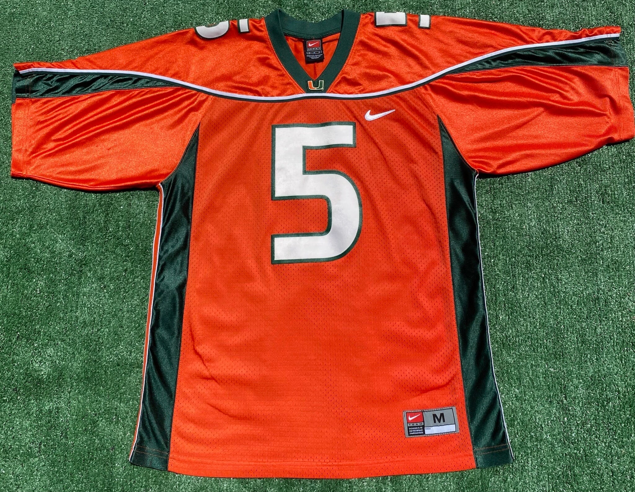 アメリカ製 ナイキ 90's vintage マイアミハリケーンズフットボール RARE Vintage 90s Nike Miami Hurricanes | Mercari