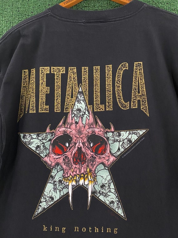 LLICA PUSHEAD king nothing giant製 Authentic Vintage 1996 Metallica King Nothing T-shirt Men's