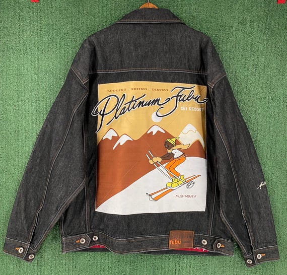 Vintage Y2K Platinum Fubu Mushmouth Fat Albert Ski Denim Jean