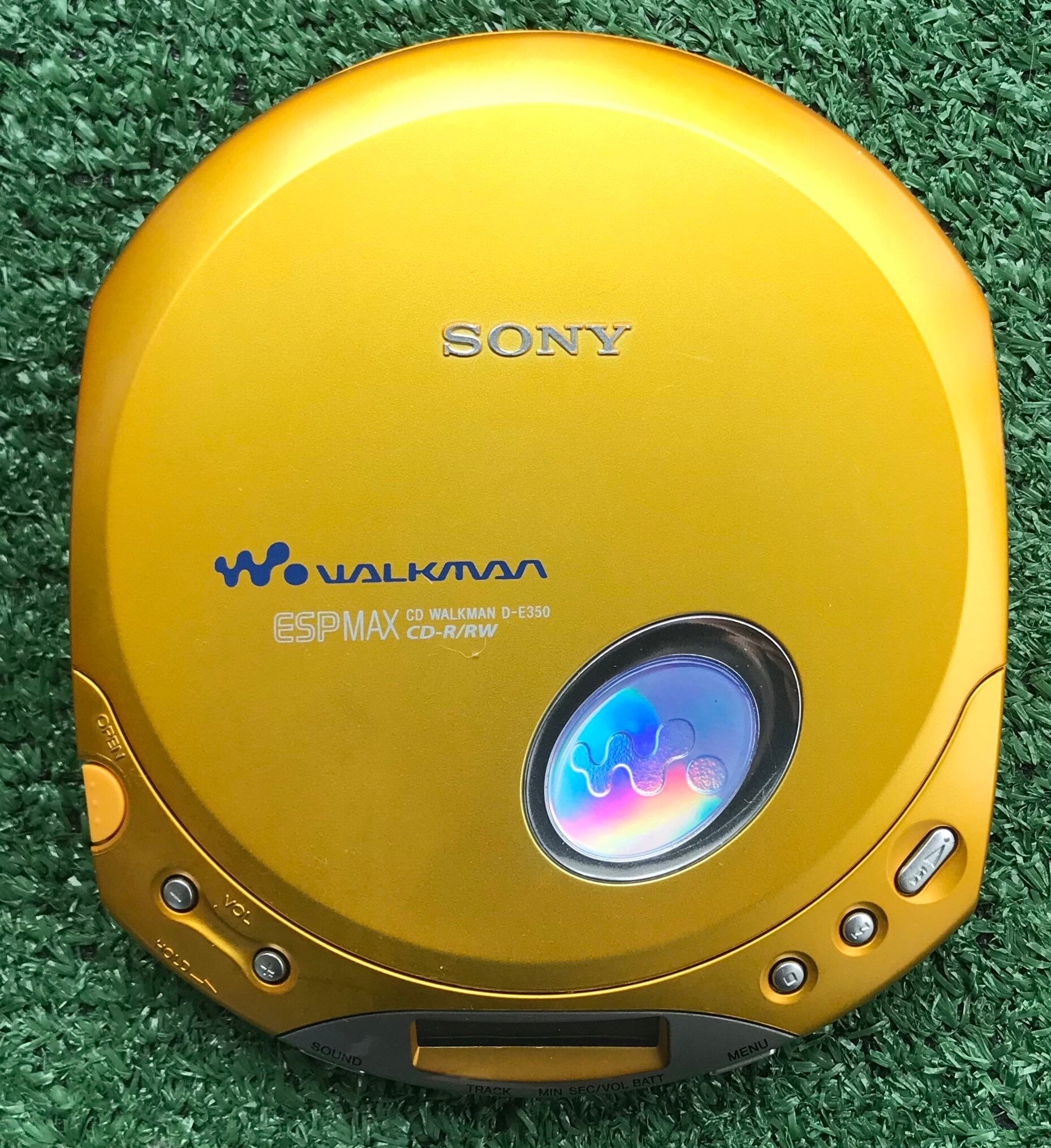 Vintage Sony Walkman ESP Max D-E350 Portable CD Player Gold