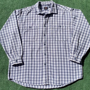 Vintage Y2K Levi’s Heavy Distressed Flannel Shirt Men’s Size 2XL