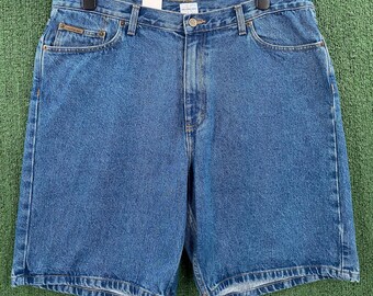 VTG 90's Mo Jeans Maurice Malone Black Jean Denim Baggy Shorts
