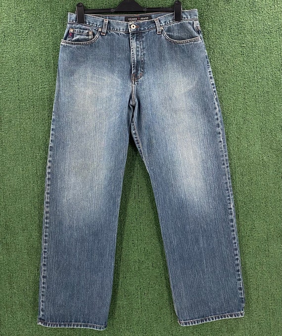 Vintage Y2K Guess Baggy Denim Jeans Men's Size 35”