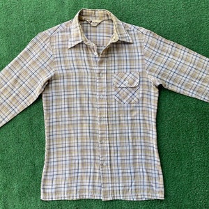 Vintage 70s Levis Panatela Big E Long Sleeve Button up Shirt Mens Size ...