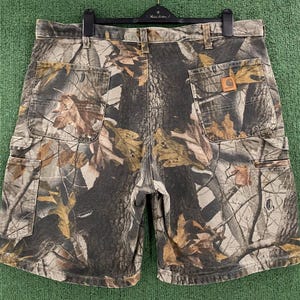 Carhartt 迷彩柄 ワイドレッグパンツ リアルツリー