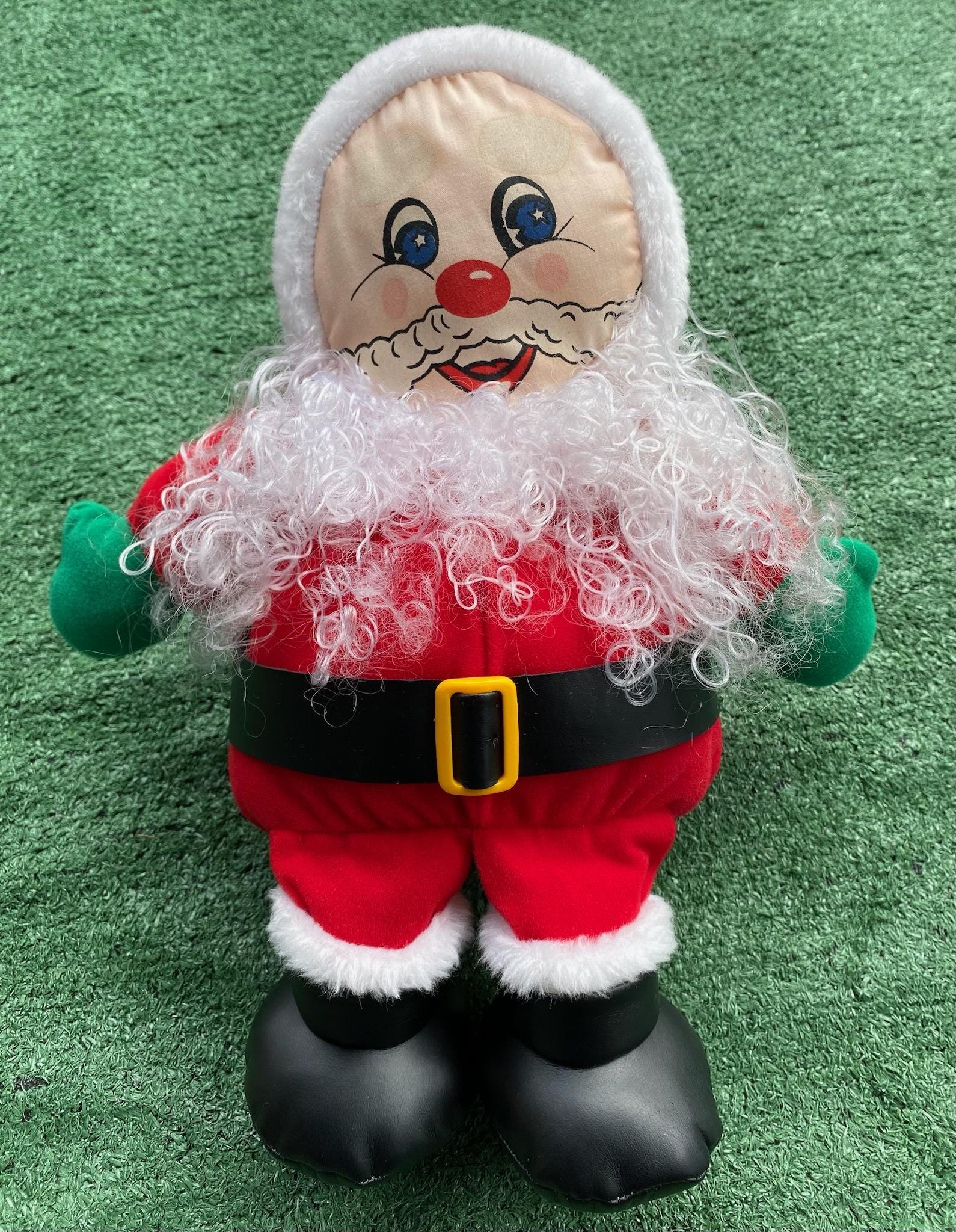 Rare Vintage 1988 Jolly Toys Christmas Holiday Santa Claus Plush