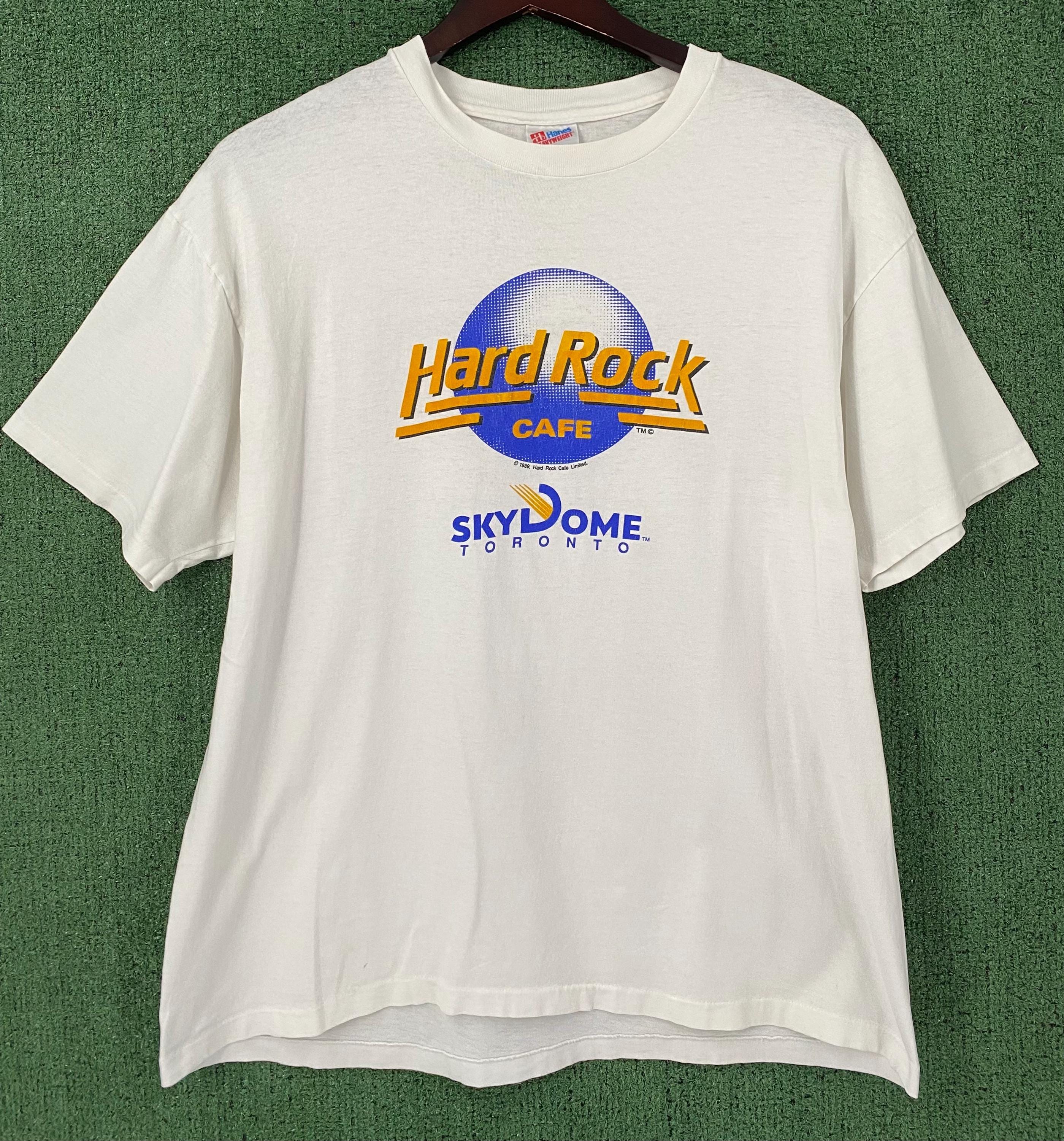 Vintage 1989 Hard Rock Cafe Sky Dome Toronto Distressed T-shirt