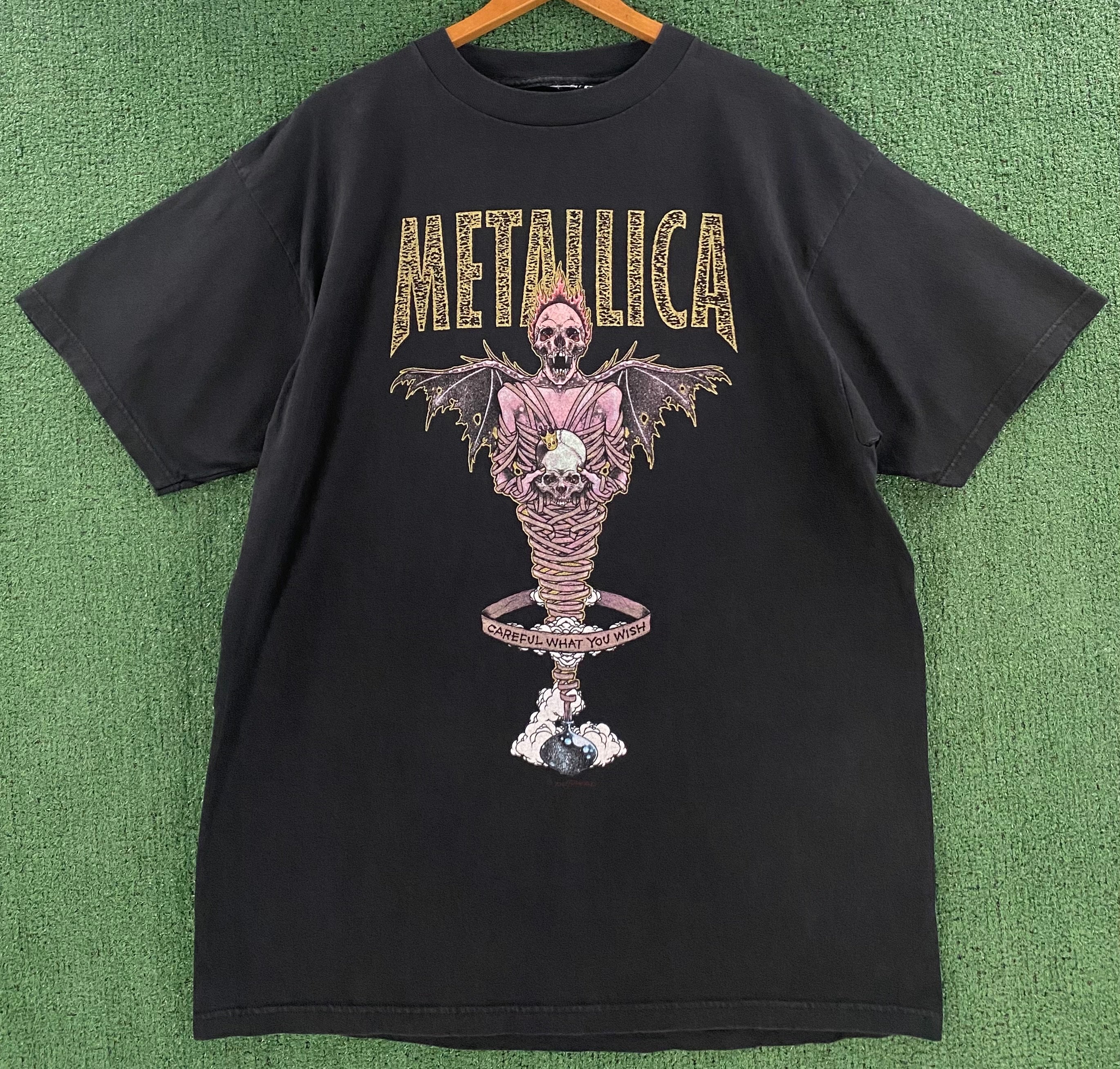 LLICA PUSHEAD king nothing giant製 Authentic Vintage 1996 Metallica King Nothing T-shirt Men's