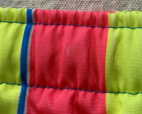 VTG 80s Umbro Sand Soccer Federation Colorful Lined Shorts