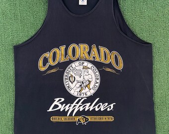 Vintage 90’s University Of Colorado Buffaloes CU Tank Top Mens Size XL
