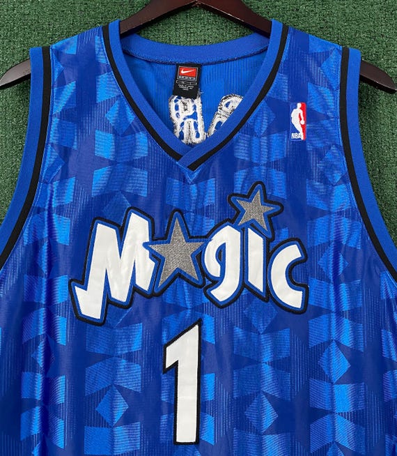 【刺繍】00sNIKE TEAM NBAユニフォーム　McGRADY XXL Rare VTG Y2K Nike Orlando Magic Tracy Mcgrady Stars Basketball