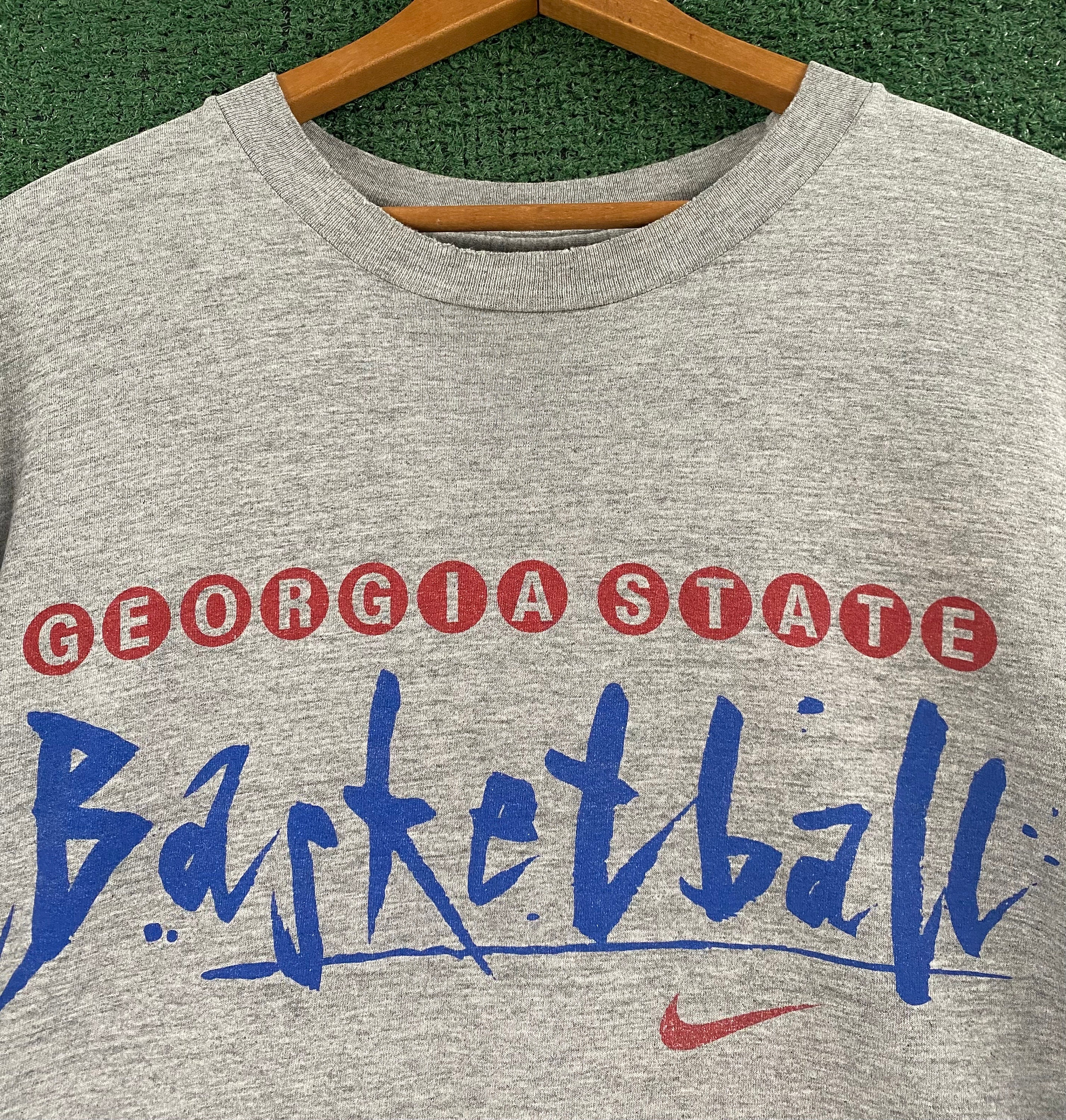 NIKE VINTAGE アメリカ古着バスケットスポーツTシャツ GEORGIA VTG 90's Nike Georgia State Basketball Double Sided