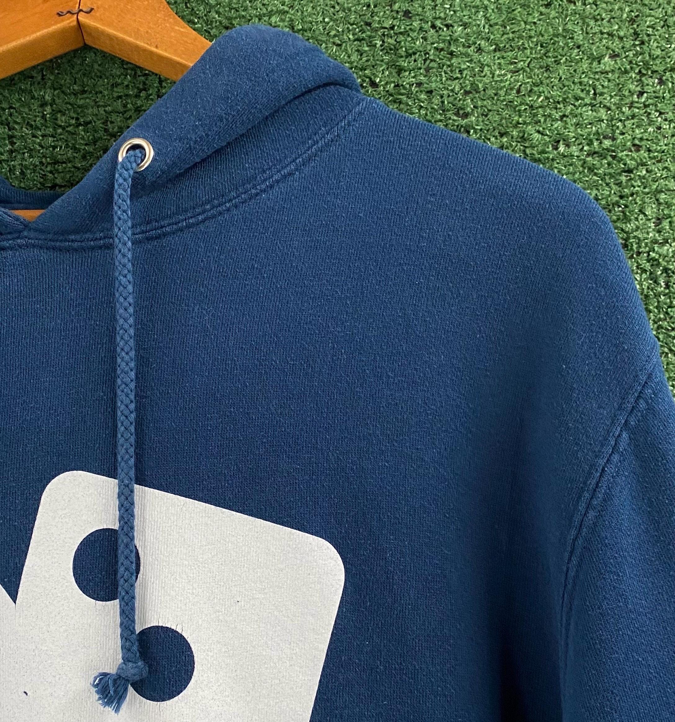 old stussy スウェット Vintage 90's Stussy Dice 7's Navy Hoodie Mens Sz Large USA