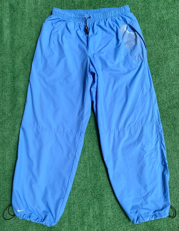 Vintage Nike Y2K Parachute Bungee Waist Ankle Baggy Pants Mens XL