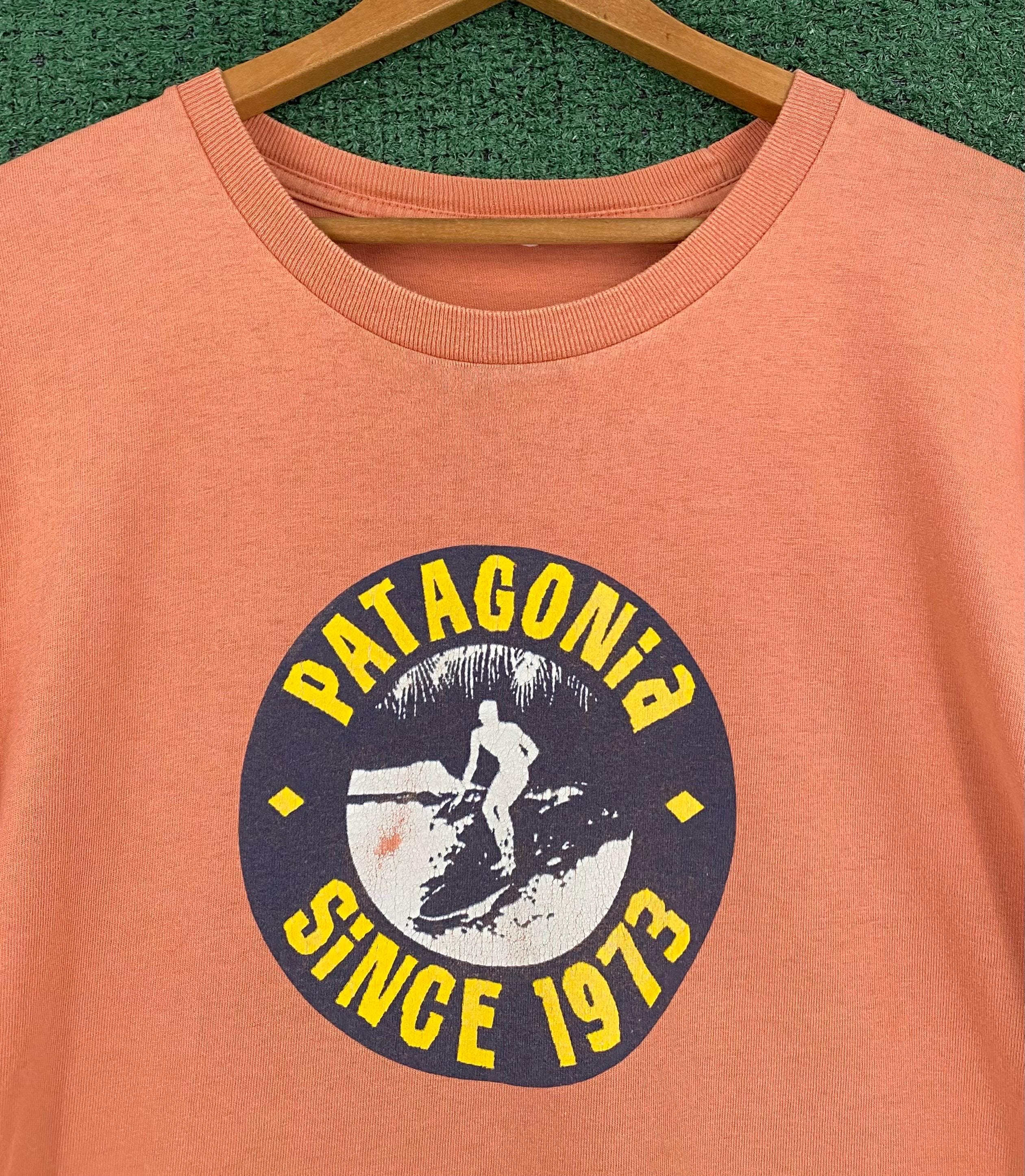 VTG 90's Patagonia Beneficial T's Surf Surfer Faded T-shirt Mens