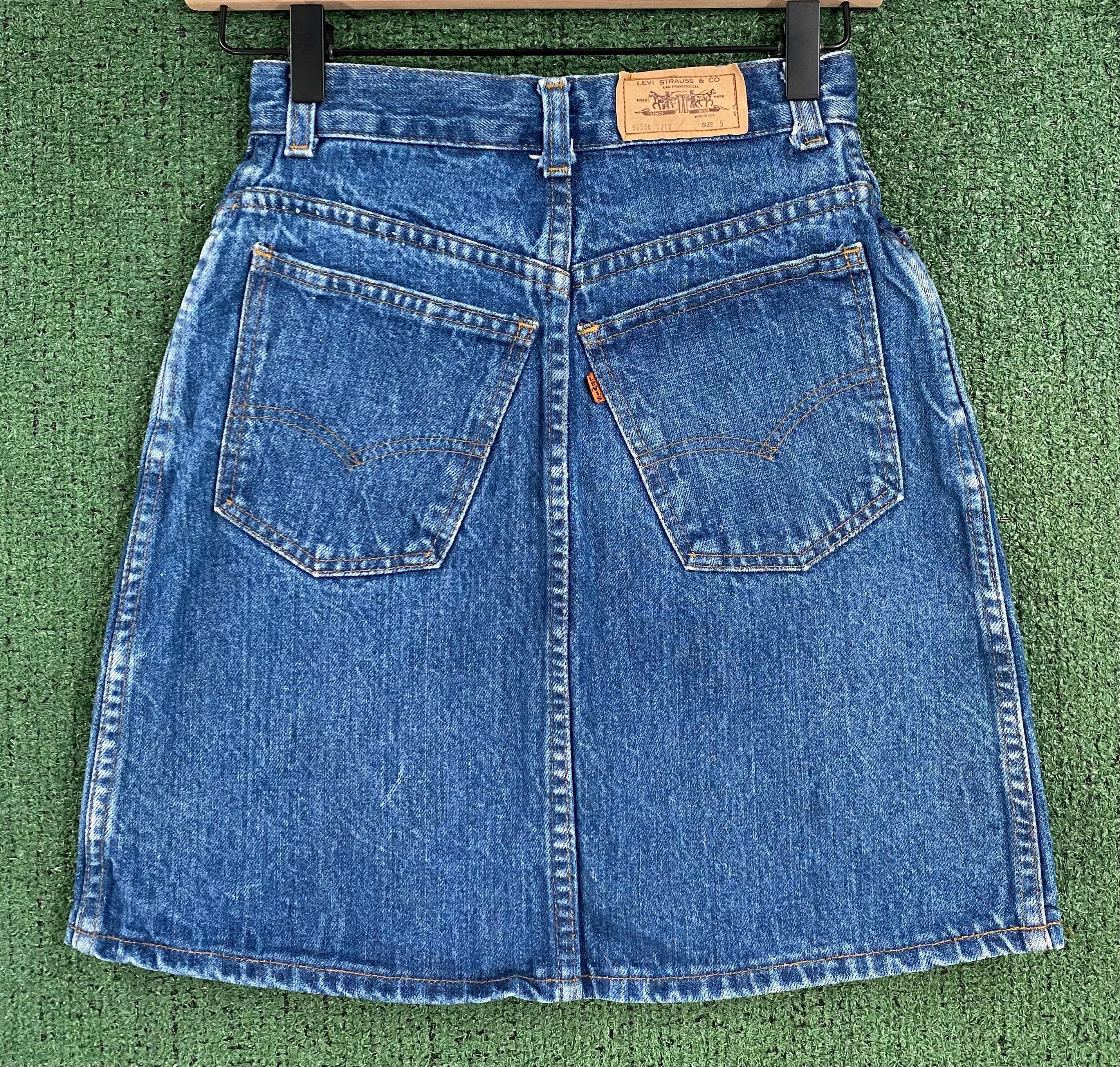 80's Levis Skirt - Etsy