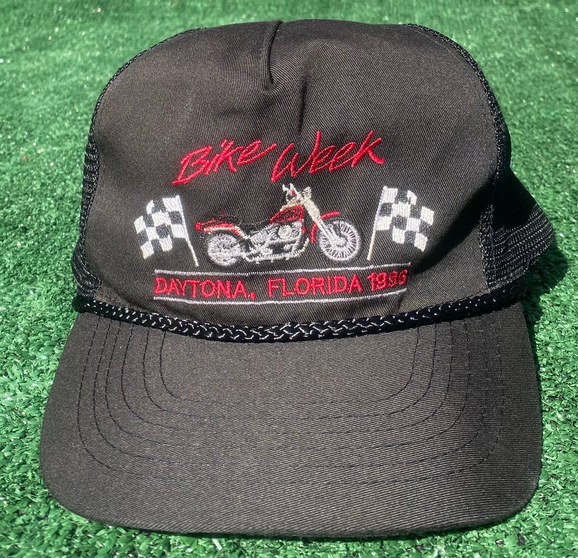 Vintage 1996 Daytona Beach Bike Week Motorcycle Snapback - Etsy