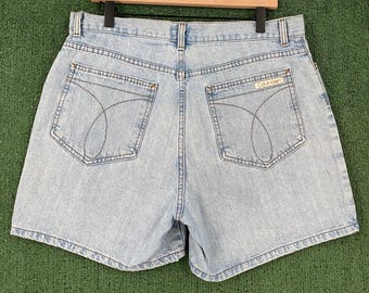 Vintage 90er Jahre CK Calvin Klein Denim Jeans Shorts Damen 34 ”Taille
