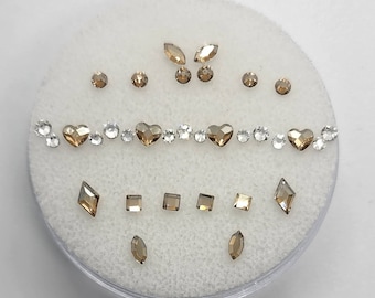 1440pcs Tooth Gems Preciosa® Crystal Pixie Chandelier Dust AB Crystal  Lead-free Gems Nonhotfix Designs Foiled Rhinestones Nail Art -  UK
