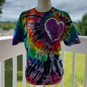 Adult Heart Tie Dye Made to Order Handmade Shirt