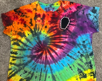 Kids Tie Dye Coffin T-Shirt – Spooky Cute Shirt for Kids • Halloween Tee • Custom Colors Available