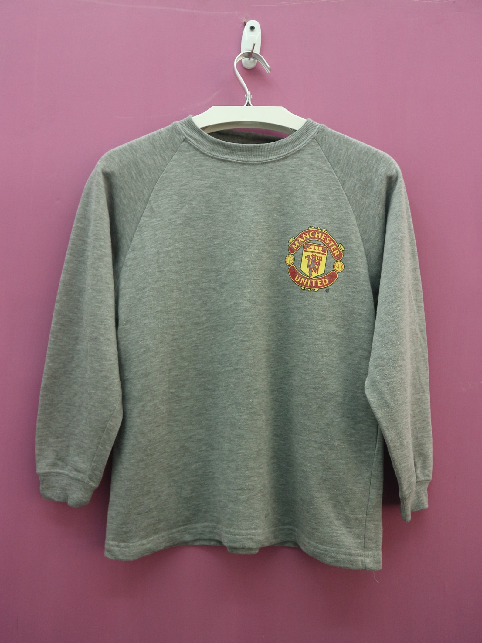Vintage Manchester United Sweatshirt Big Logo Cew Neck Etsy