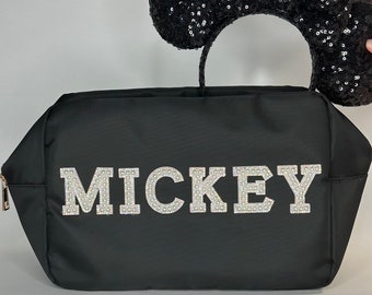 Extra Large Nylon Bag with Patches