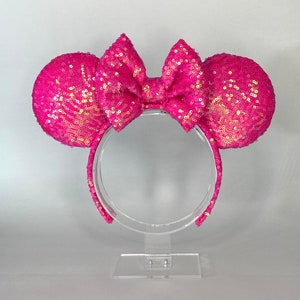 Neon Pink Minnie Ears