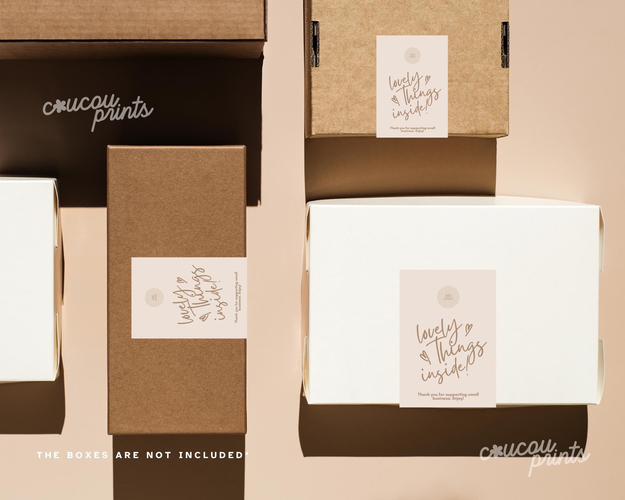 Box Label Template Canva, Editable Box Seal Label Design, Custom ...