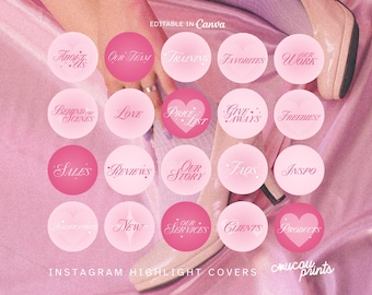 Instagram Highlight Covers, Insta Highlight Covers For Beauty Hair Makeup Lashes, Instagram Stories Cover, IG Story Highlight Icon Pack, Feb