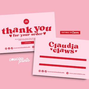 Modelos de embalagens para produtos Press On Nails, encarte para unhas artificiais DIY, impressão de unhas postiças no cartão Canva, Sofi