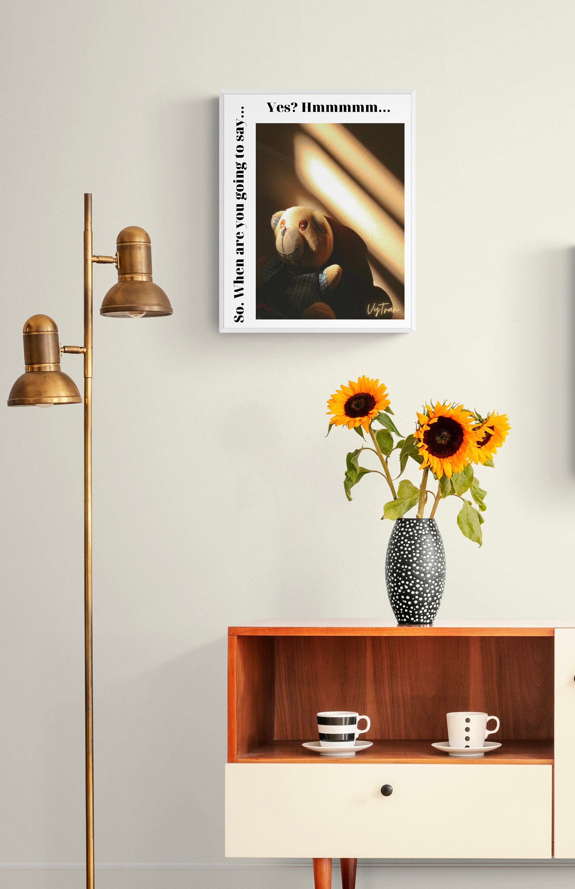 Brownish Golden Theme Wall/home Decor Bundle, Home & Living, Printable