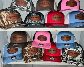Custom Leather Patch Hats