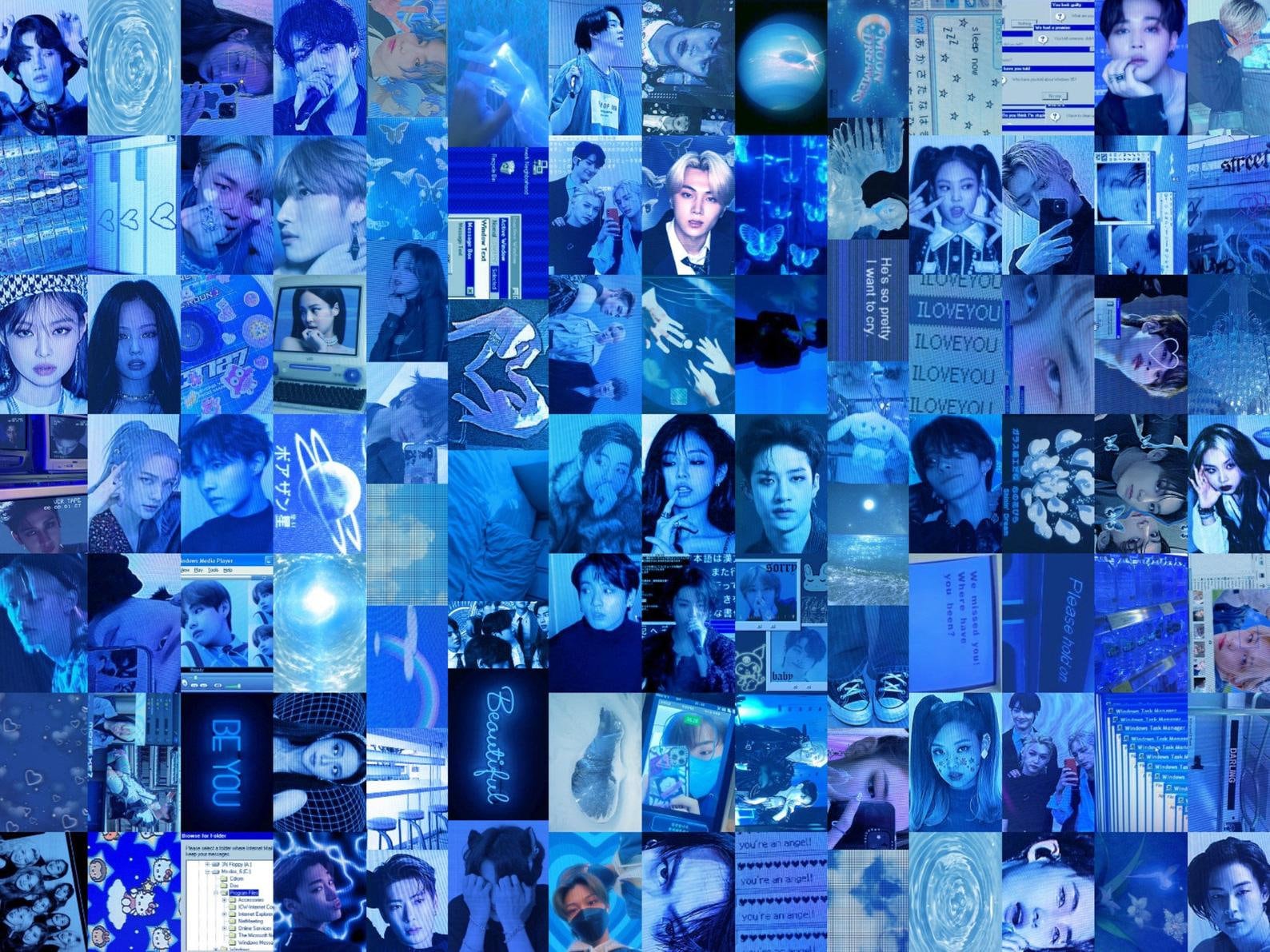 100pc Aesthetic Cyber core Kpop Collage Kit DIGITAL DOWNLOAD | Etsy