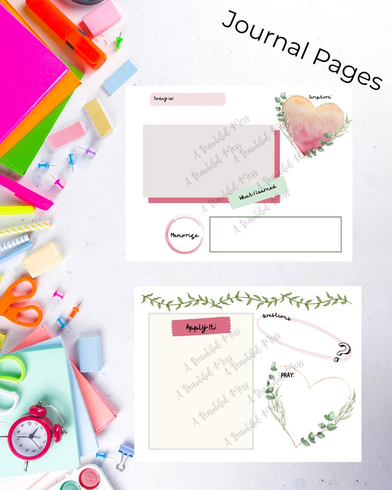 Printable Girls Scripture Journal - Etsy