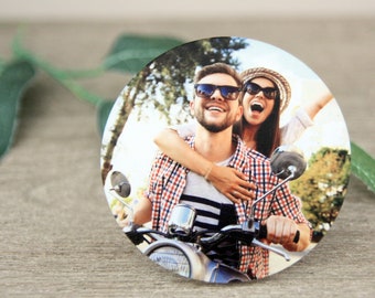 Circle - Car Air Vent Clip | Photo Car Air Freshener | Car Accessory Décor | Personalized Picture Holder | Christmas gifts