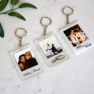 Custom Photo Keychain Personalized Photo Keychain Anniversary Gift Gift for Him Gift for Her Christmas gifts image 1