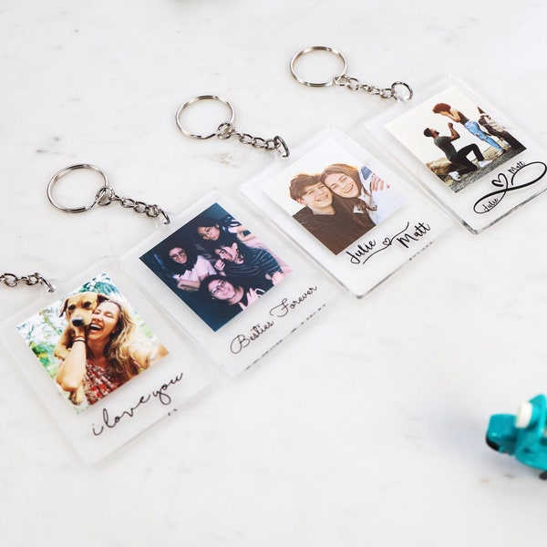 Custom Photo Keychain | Personalized Photo Keychain | Anniversary Gift | Gift for Him | Gift for Her