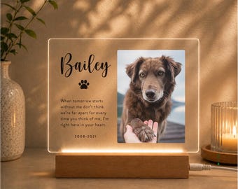 Pet Memorial Plaque, Personalized Gifts for Pet Loss, Sympathy Gift for Cat, Dog and Any Other Animals