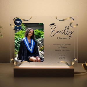 Custom Graduation Plaque | Graduation Photo Print | Class of 2024 | Graduation Gift | Graduation Award, Certificate