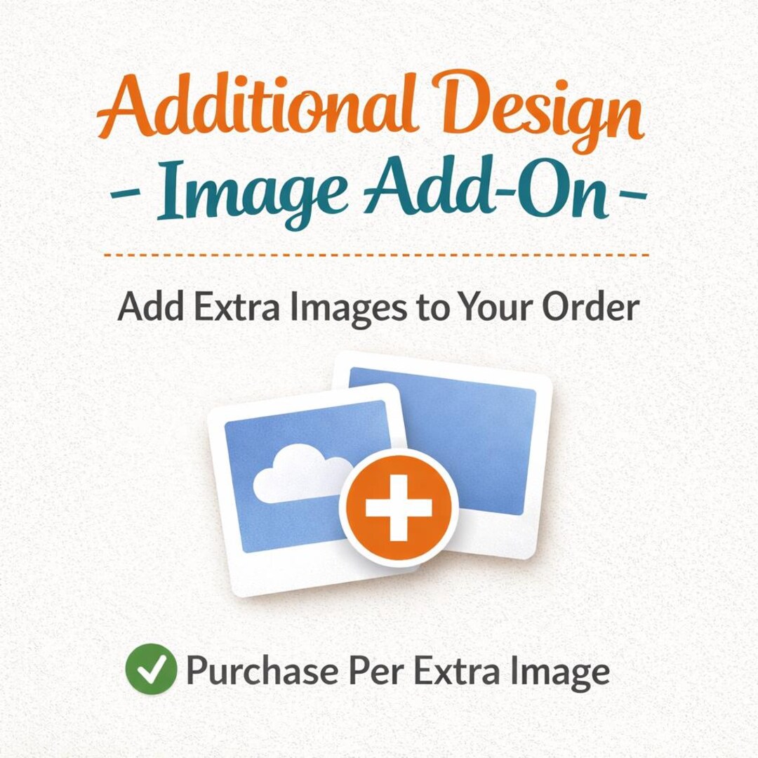Additional Design / Image Add-on - Etsy