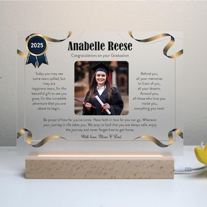 Certificat de fin d'études personnalisé | Plaque photo personnalisée | Certificat de fin d'études avec un devis personnalisé | Promotion 2025
