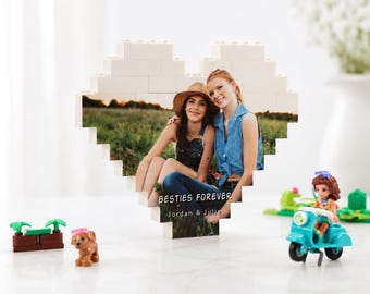 Custom Photo Building Block, Personalized Brick Photo Puzzle, Unique Photo Gift