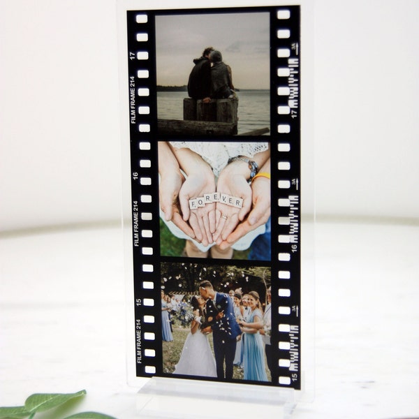 Acrylic Photo Film Roll | Personalized Photo Plaque | Memory Film Strip | Cameral Roll Photo | Mother's Day Gift