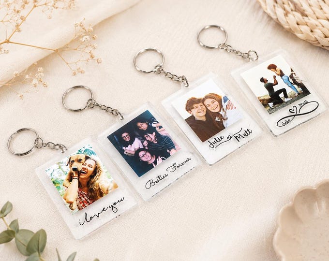 Custom Photo Keychain | Personalized Photo Keychain | Anniversary Gift | Gift for Him | Gift for Her