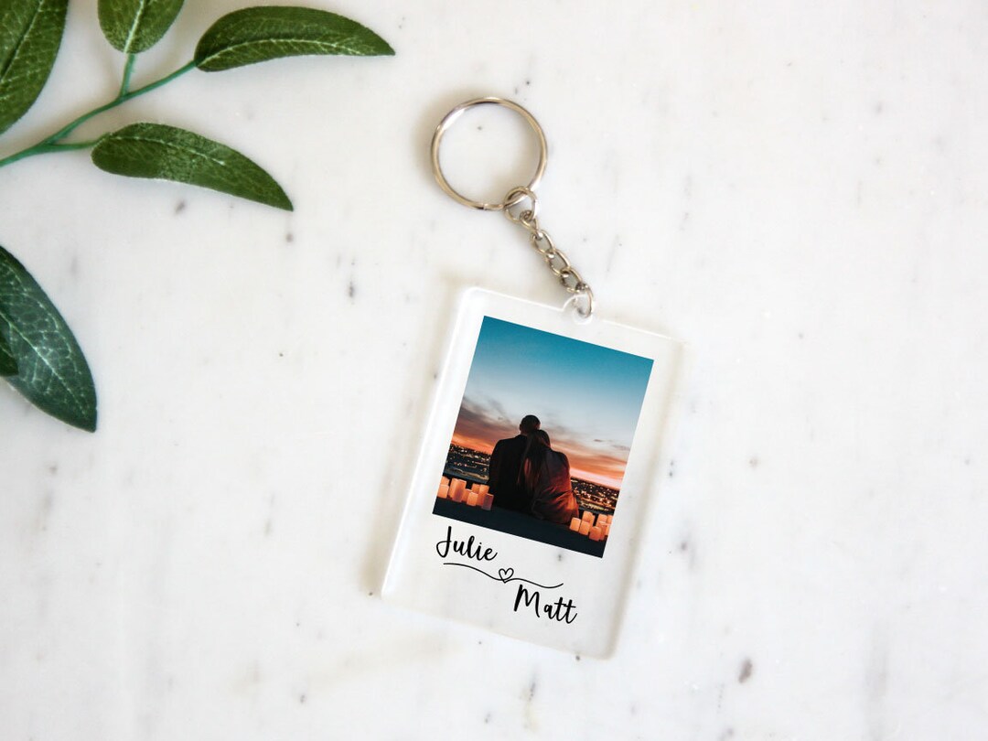 Custom Photo Keychain Personalized Photo Keychain Etsy