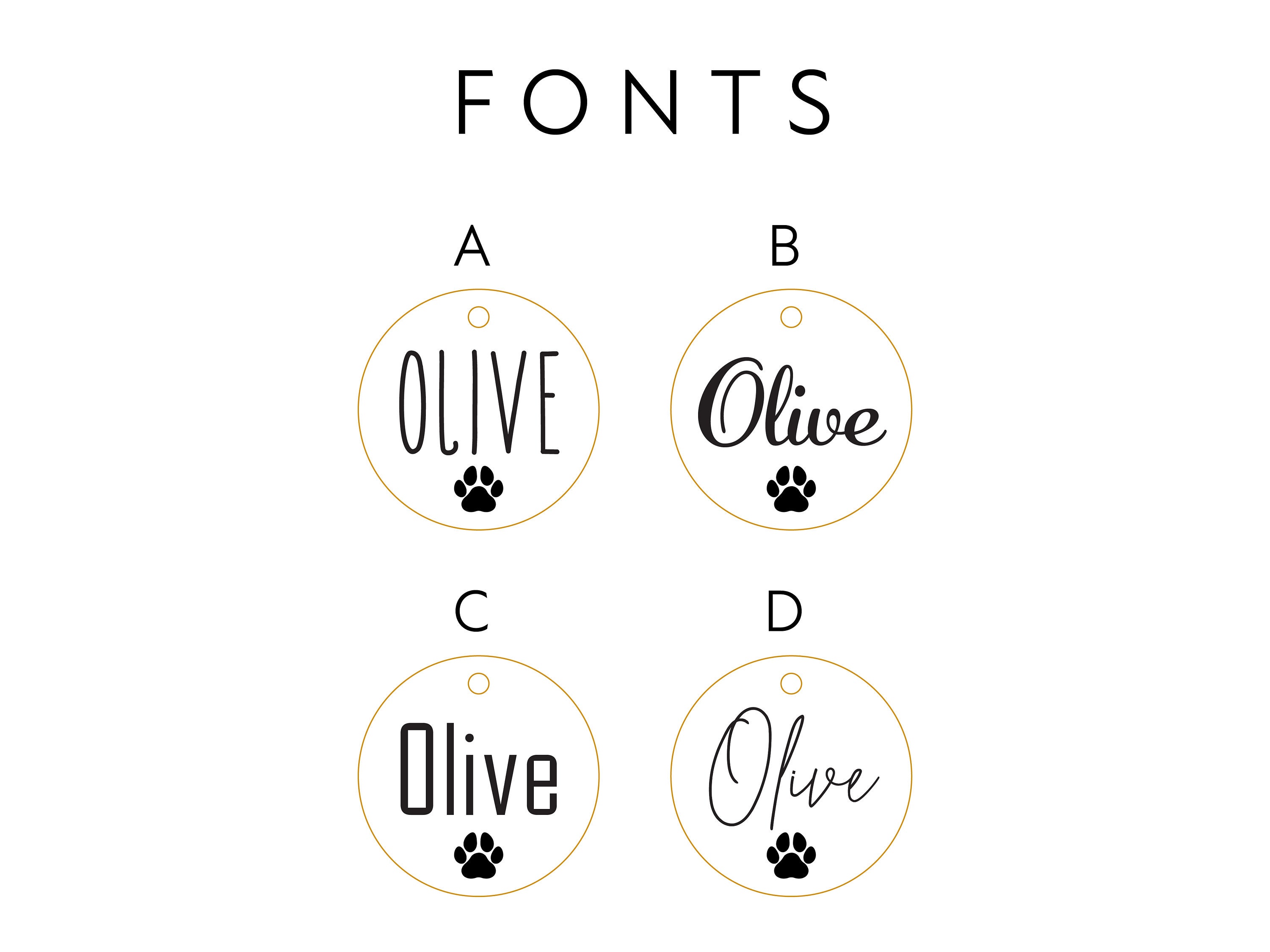 Round Pet Tag Custom Pet Name Tag Engraved Wooden Name Tag Etsy